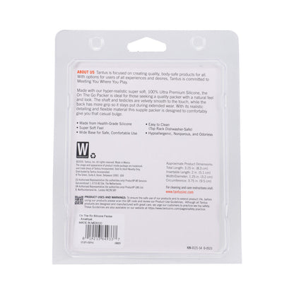 TANTUS - PROTESE PENIANA DE SILICONE ON THE GO AMETISTA (EMBALAGEM CLAMSHELL)