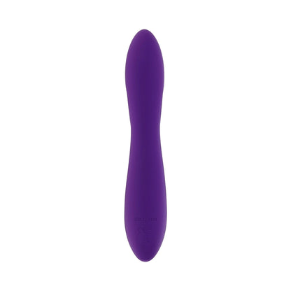 EVOLVED - WAVY RABBIT RECHARGEABLE DUAL STIMULATOR SILICONE PURPLE