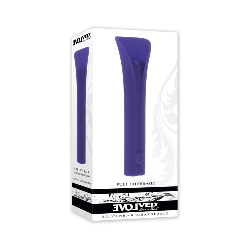 EVOLVED - FULL COVERAGE RECHARGEABLE BULLET SILICONE PURPLE