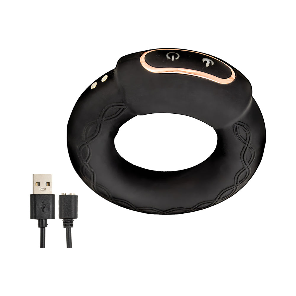 NASSTOYS - ANEL PENIANO COM EFEITO DE CALOR COCKPOWER PRETO