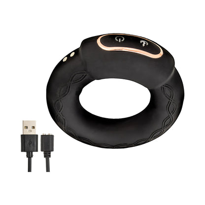 NASSTOYS - ANEL PENIANO COM EFEITO DE CALOR COCKPOWER PRETO