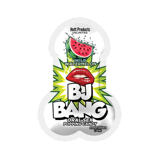 HOTT PRODUCTS - BJ BANG POPPING BLOW JOB ORAL SEX CANDY WATERMELON 24/BAG