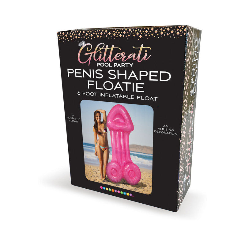 LITTLE GENIE - GLITTERATI POOL PARTY PENIS-SHAPED FLOATIE 6 '