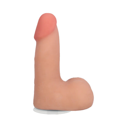 DOC JOHNSON - THE REALISTIC COCK 5 IN. ULTRASKYN VAC U LOCK DILDO WITH BALLS