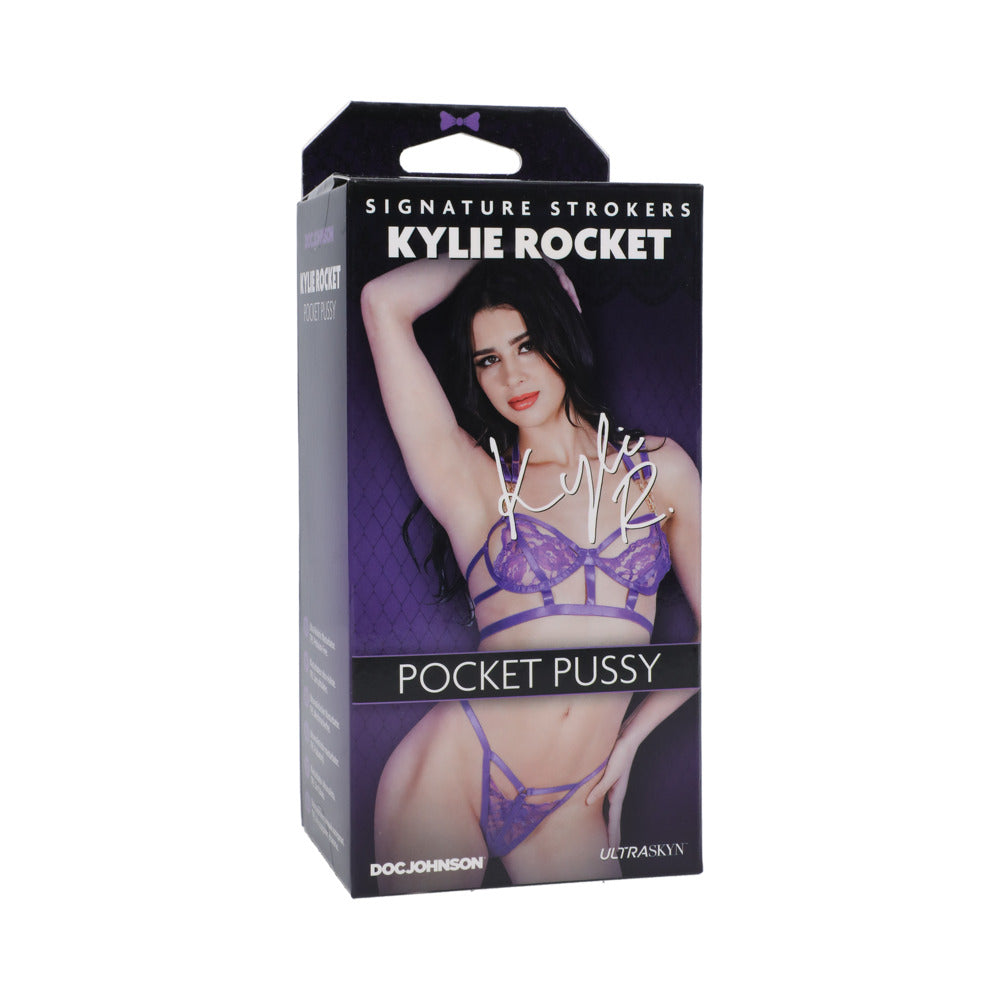 DOC JOHNSON - SIGNATURE STROKERS KYLIE ROCKET ULTRASKYN POCKET PUSSY VANILLA