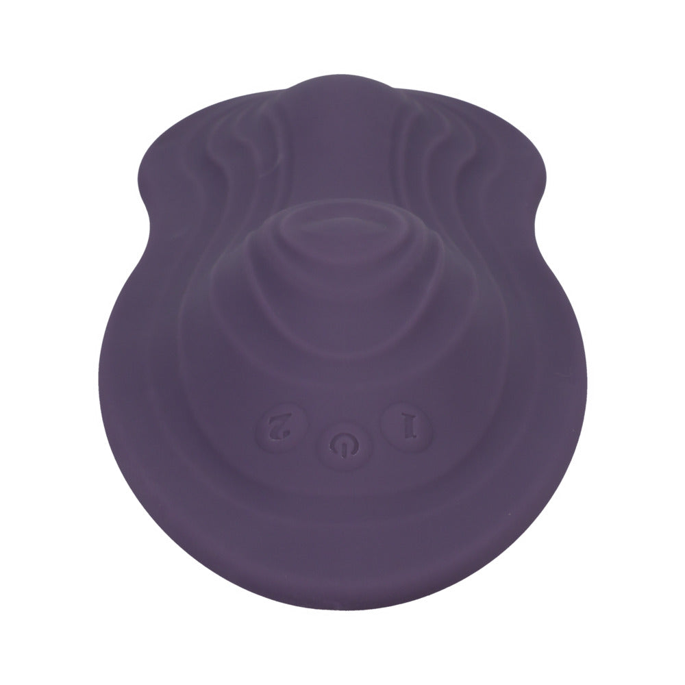 DOC JOHNSON - IRIDE PLEASURE SEAT THROB RECHARGEABLE WITH WIRELESS REMOTE DUSTY PURPLE