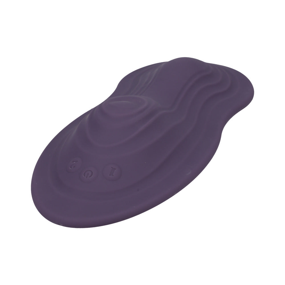 DOC JOHNSON - IRIDE PLEASURE SEAT THROB RECHARGEABLE WITH WIRELESS REMOTE DUSTY PURPLE