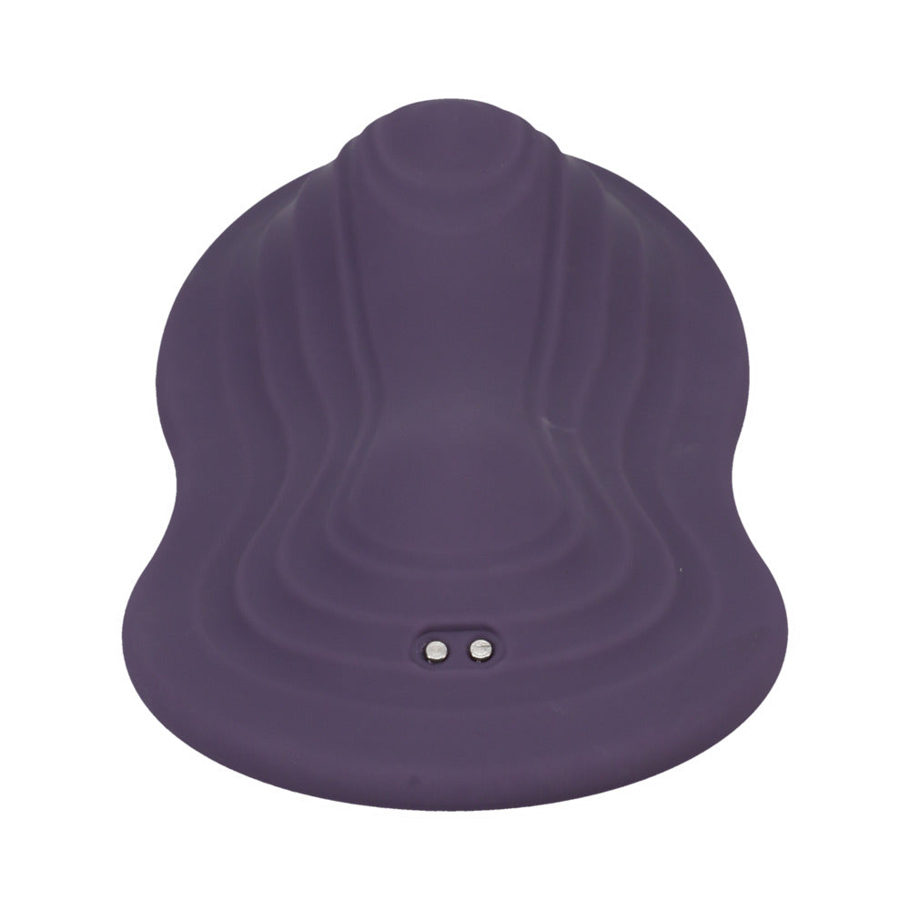 DOC JOHNSON - IRIDE PLEASURE SEAT THROB RECHARGEABLE WITH WIRELESS REMOTE DUSTY PURPLE