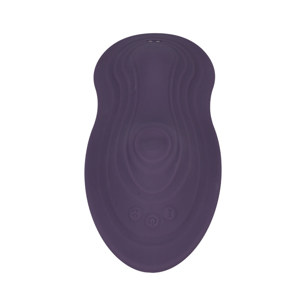 DOC JOHNSON - IRIDE PLEASURE SEAT THROB RECHARGEABLE WITH WIRELESS REMOTE DUSTY PURPLE