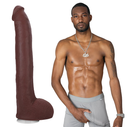 DOC JOHNSON - SIGNATURE COCKS HOLLYWOOD CASH 11 IN. ULTRASKYN VAC-U-LOCK DILDO