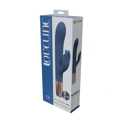 SHOTS - LOVELINE TRAVELER RABBIT SILICONE RECHARGEABLE SPLASHPROOF BLUE/GREY