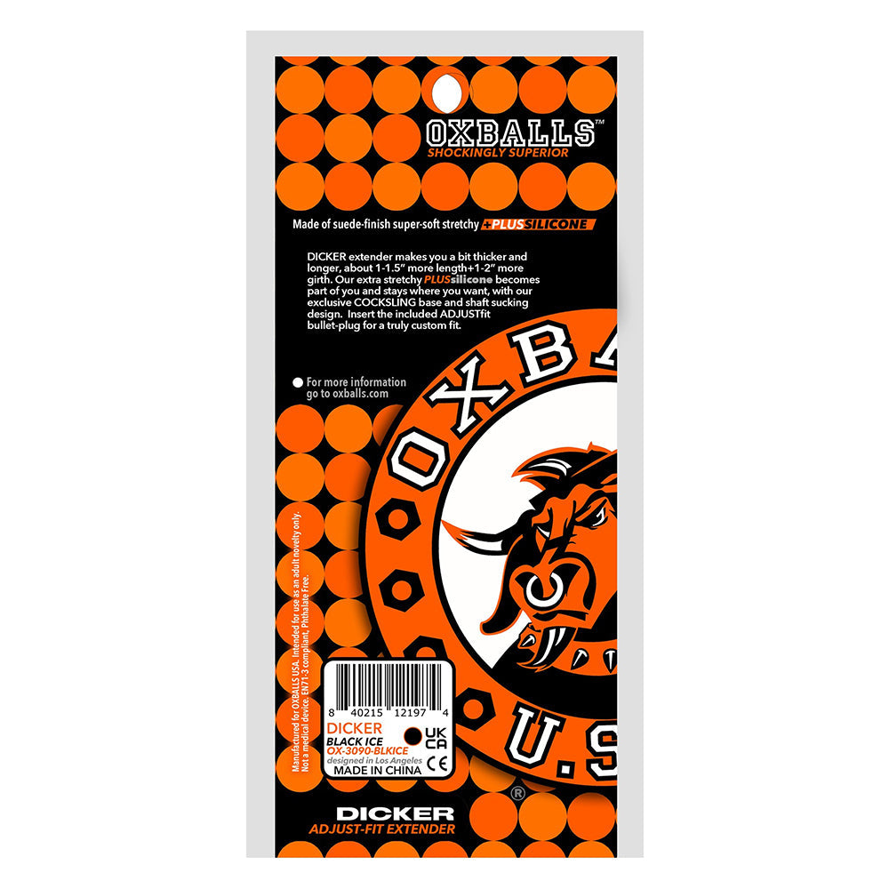OXBALLS - DICKER ULTRA-SLIM COCKSHEATH BLACK ICE