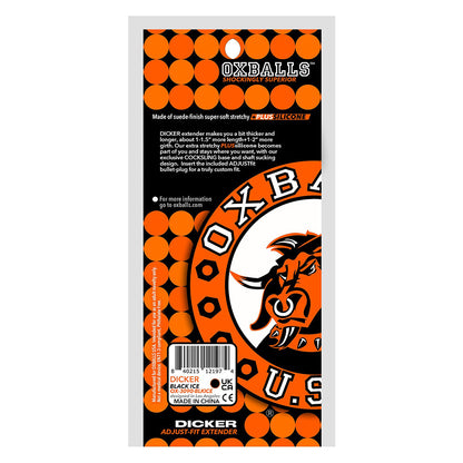 OXBALLS - DICKER ULTRA-SLIM COCKSHEATH BLACK ICE