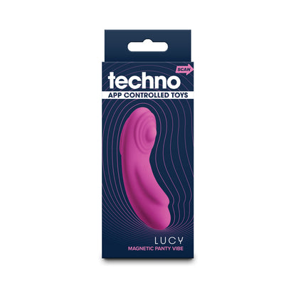 NS NOVELTIES - VIBRADOR DE CUECA TECHNO LUCY CONTROLADO POR APLICAÇÃO COM ÍMAN MAGENTA