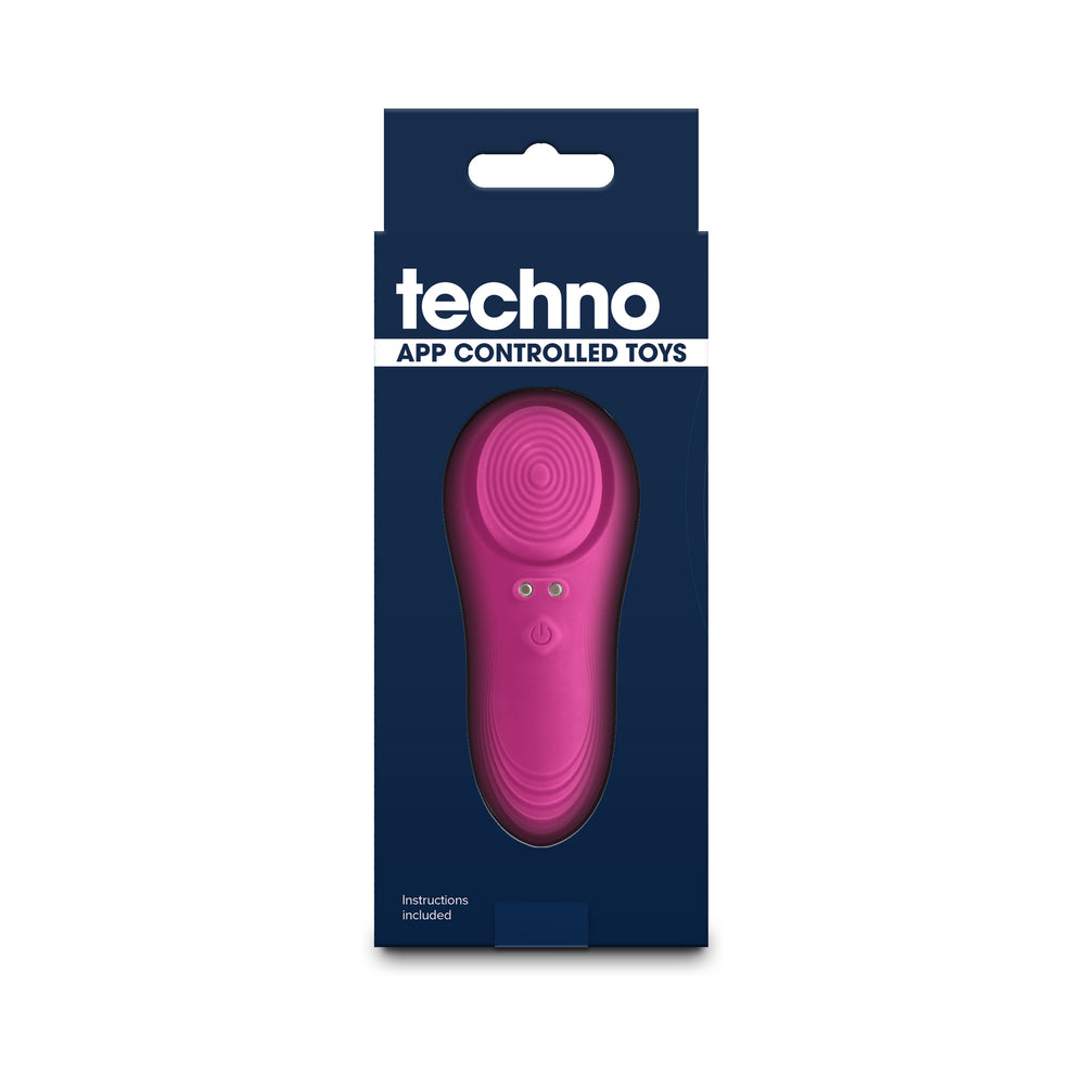 NS NOVELTIES - VIBRADOR DE CUECA TECHNO LUCY CONTROLADO POR APLICAÇÃO COM ÍMAN MAGENTA