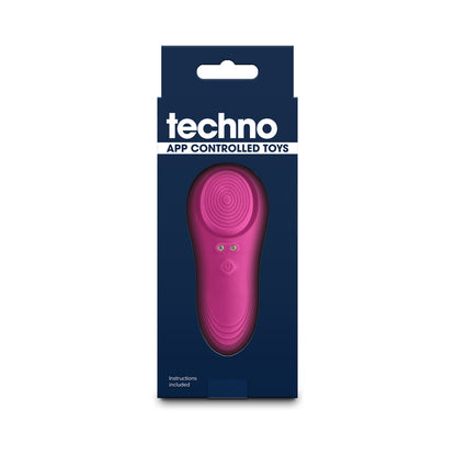 NS NOVELTIES - VIBRADOR DE CUECA TECHNO LUCY CONTROLADO POR APLICAÇÃO COM ÍMAN MAGENTA