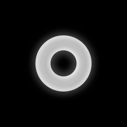 NS NOVELTIES - FIREFLY BUBBLE RING MEDIUM GLOW-IN-THE-DARK COCK RING WHITE