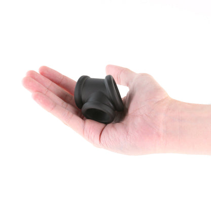 NS NOVELTIES - RENEGADE PIPER COCK AND BALLS RING BLACK