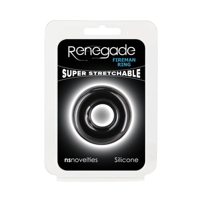 NS NOVELTIES - RENEGADE FIREMAN RING SMALL BLACK