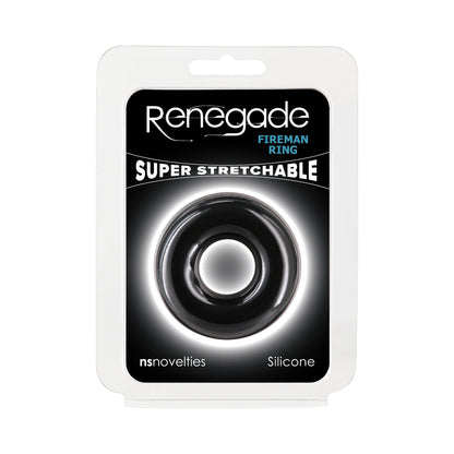 NS NOVELTIES - RENEGADE FIREMAN RING MEDIUM BLACK