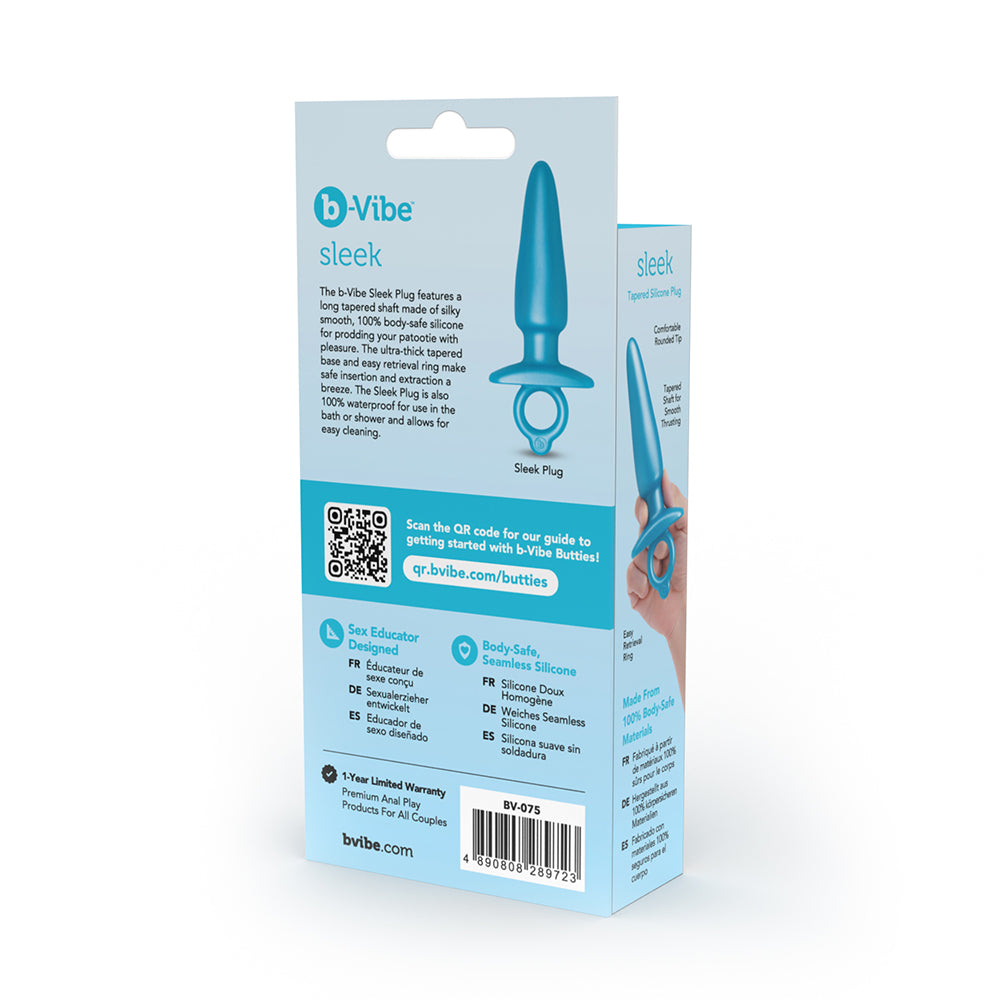 B-VIBE - BUTTIES SLEEK TAPERED SILICONE PLUG
