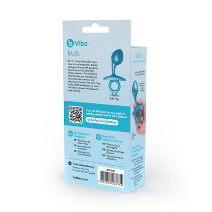 B-VIBE - BUTTIES BULB SILICONE PROSTATE PLUG