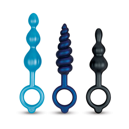 B-VIBE - BEADED BUTTIES BUNDLE 3-PIECE ANAL PLUG SET