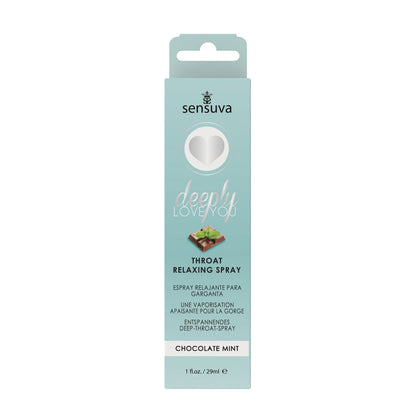 SENSUVA - DEEPLY LOVE YOU THROAT RELAXING SPRAY CHOCOLATE MINT 1 OZ.