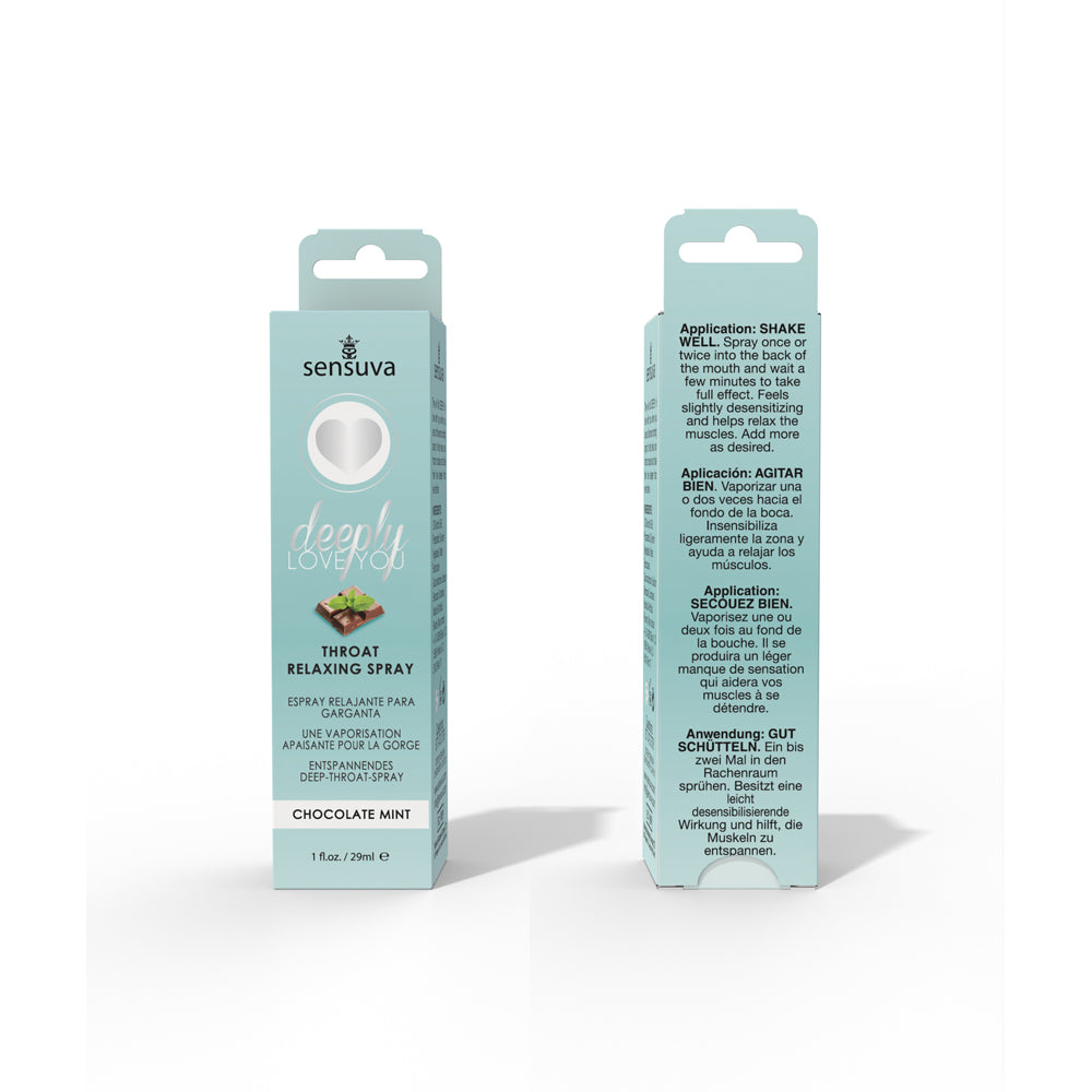 SENSUVA - DEEPLY LOVE YOU THROAT RELAXING SPRAY CHOCOLATE MINT 1 OZ.