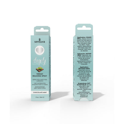 SENSUVA - DEEPLY LOVE YOU THROAT RELAXING SPRAY CHOCOLATE MINT 1 OZ.