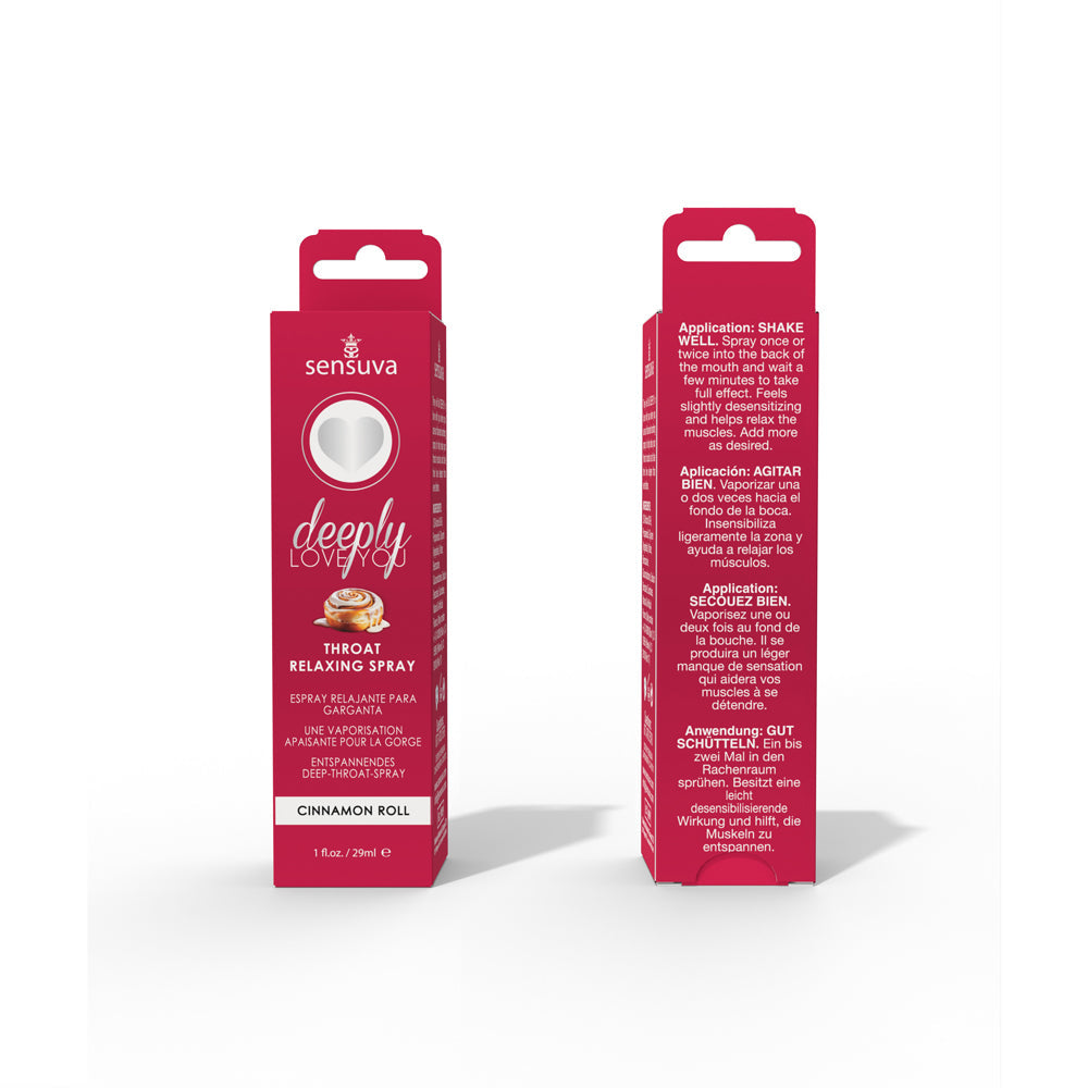 SENSUVA - DEEPLY LOVE YOU THROAT RELAXING SPRAY CINNAMON ROLL 1 OZ.