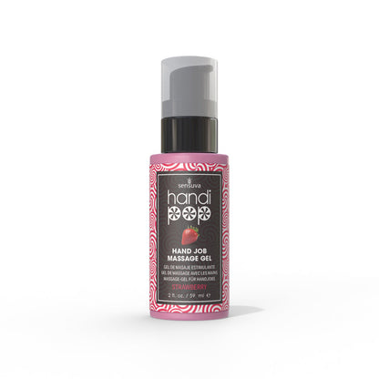 SENSUVA - HANDIPOP EDIBLE HAND JOB MASSAGE GEL STRAWBERRY 2 OZ.