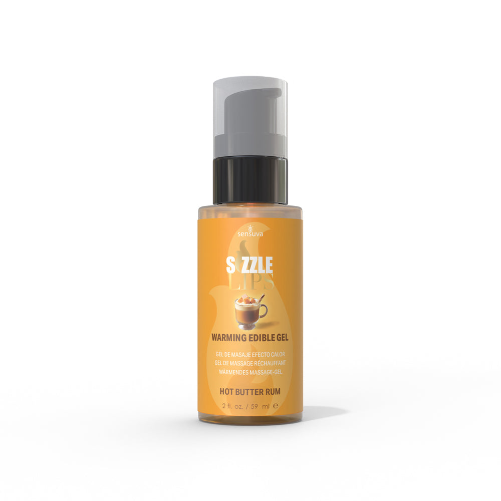 SENSUVA - SIZZLE LIPS WARMING GEL BUTTER RUM 2 OZ.