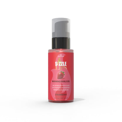 SENSUVA - SIZZLE LIPS WARMING GEL STRAWBERRY 2 OZ.