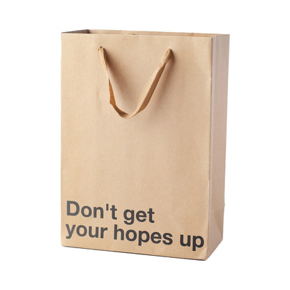 WOOD ROCKET - SNARKY GIFT BAGS DON'T GET YOUR HOPES UP 3PK