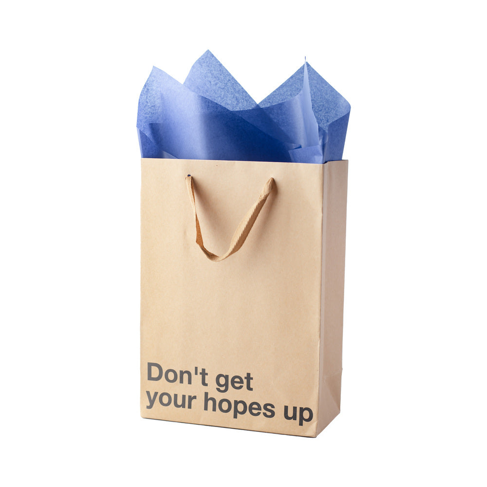 WOOD ROCKET - SNARKY GIFT BAGS DON'T GET YOUR HOPES UP 3PK