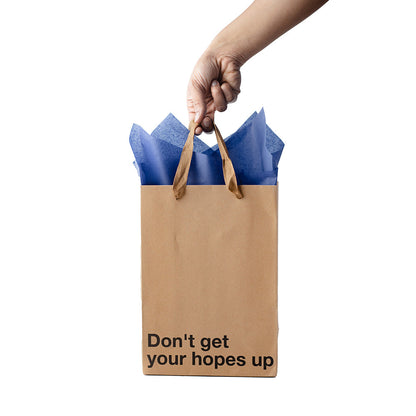WOOD ROCKET - SNARKY GIFT BAGS DON'T GET YOUR HOPES UP 3PK