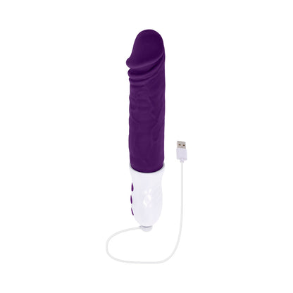 EVOLVED - PLUM THRUST RECHARGEABLE THRUSTING VIBE SILICONE