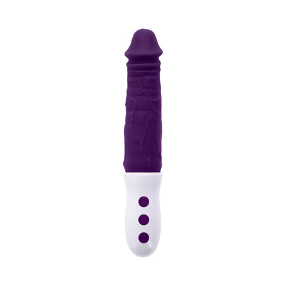 EVOLVED - PLUM THRUST RECHARGEABLE THRUSTING VIBE SILICONE