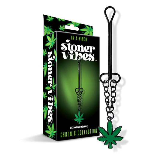 GLOBAL NOVELTIES - STONER VIBES CHRONIC COLLECTION PINÇA CLITORIDIANA COM CORRENTE