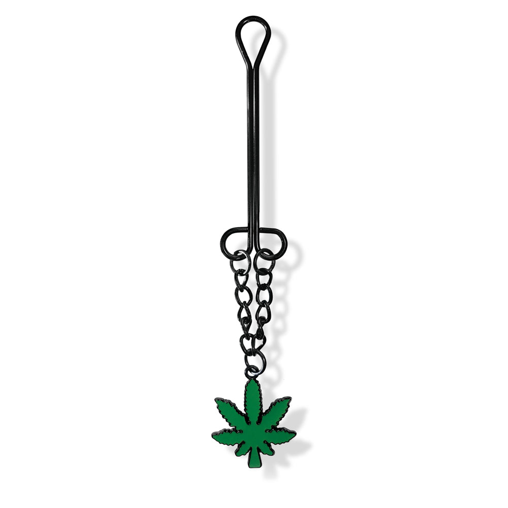GLOBAL NOVELTIES - STONER VIBES CHRONIC COLLECTION CLITORAL CLAMP WITH CHAIN