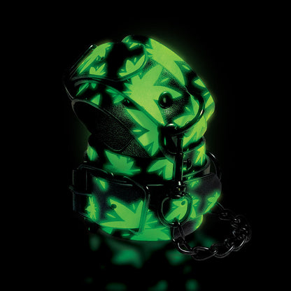 GLOBAL NOVELTIES - STONER VIBES CHRONIC COLLECTION GLOW IN THE DARK ANKLE CUFFS