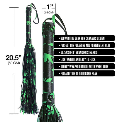 GLOBAL NOVELTIES - STONER VIBES CHRONIC COLLECTION GLOW IN THE DARK FLOGGER