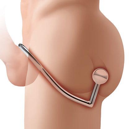 ELECTRIC EEL - BLUE LINE STAINLESS STEEL ANAL HOOK & COCK RING