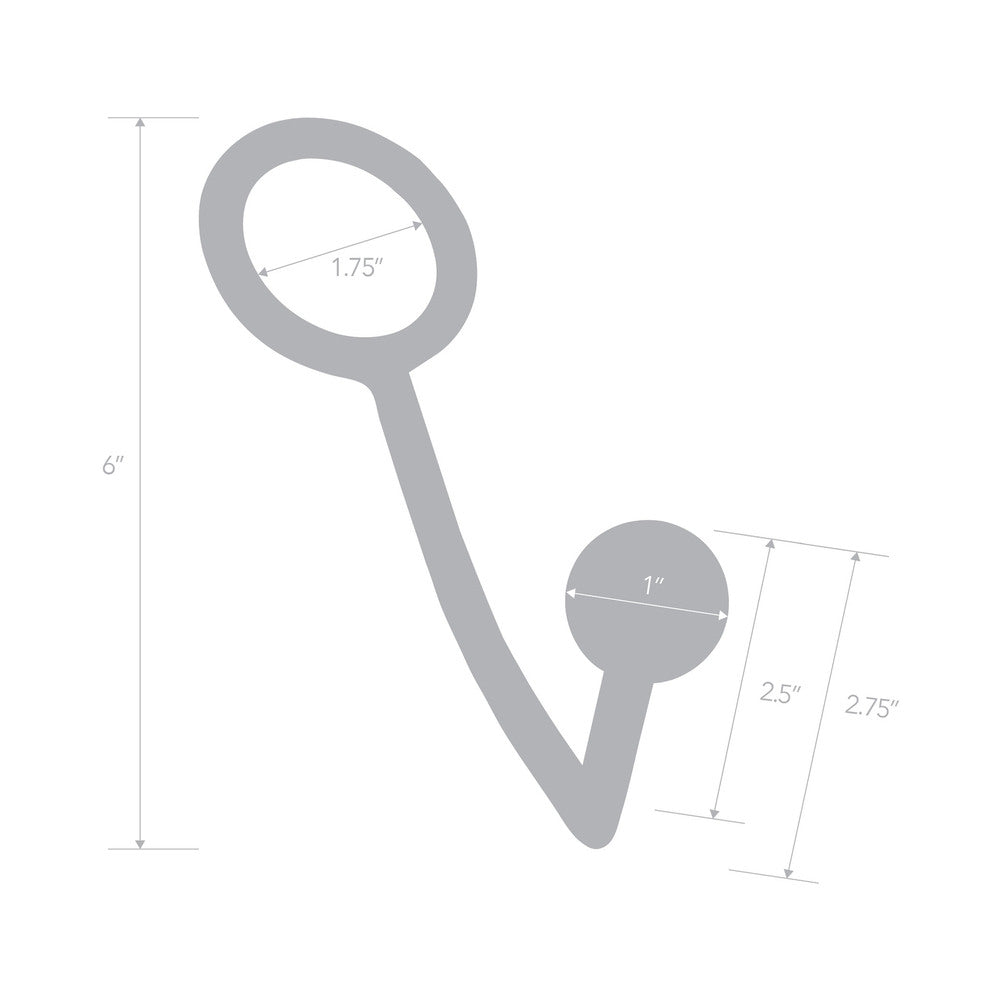 ELECTRIC EEL - BLUE LINE STAINLESS STEEL ANAL HOOK & COCK RING