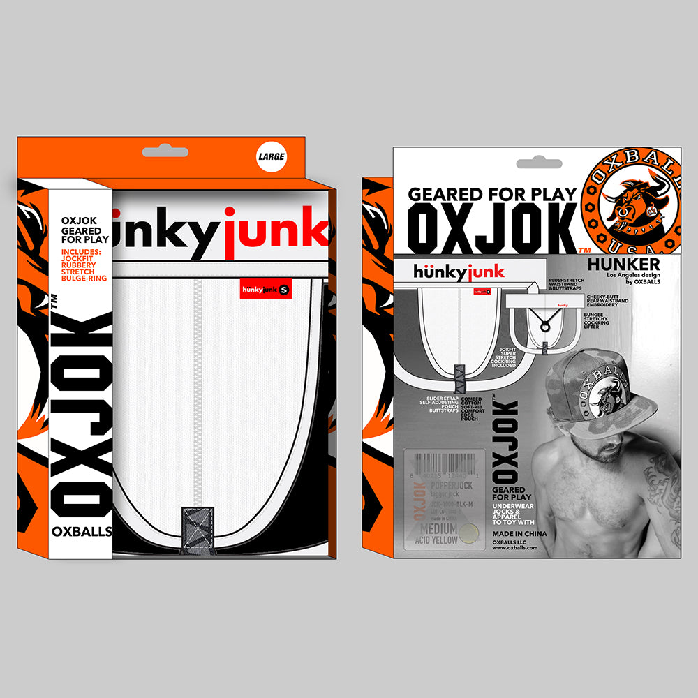 OXBALLS - OXJOK HUNKER COMFY POUCH SLIDER STRAP JOCK SNOW