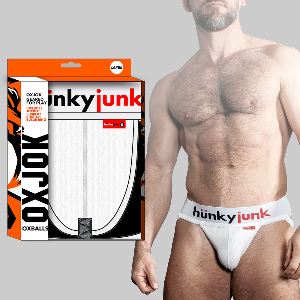 OXBALLS - OXJOK HUNKER COMFY POUCH SLIDER STRAP JOCK SNOW