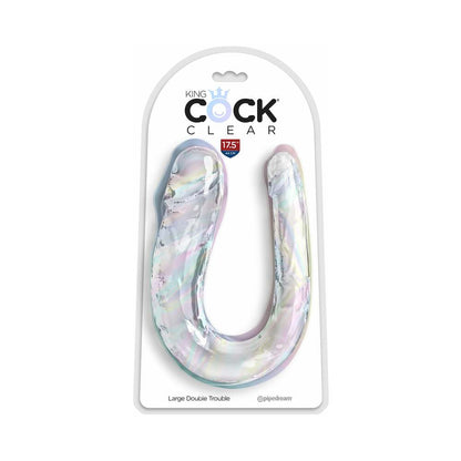 PIPEDREAM - KING COCK CLEAR LARGE DOUBLE TROUBLE