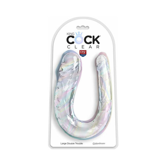 PIPEDREAM - KING COCK CLEAR LARGE DOUBLE TROUBLE