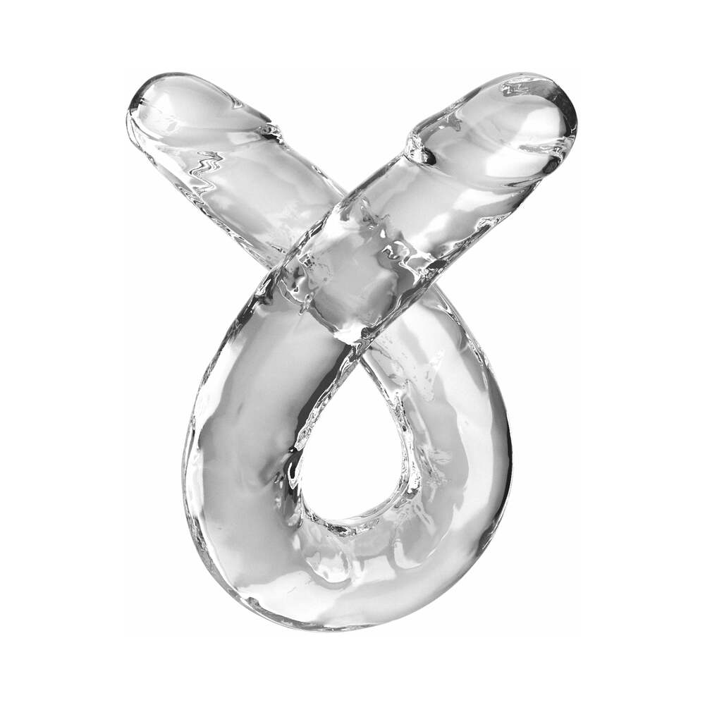 PIPEDREAM - KING COCK DOUBLE DILDO 18 IN. CLEAR